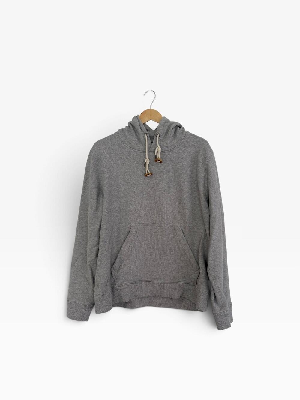 Flint and Tinder Pullover Hoodie Zip Pouch Sweatshirt Men's XL Gray